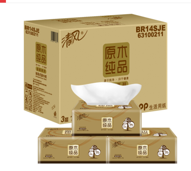 清风抽纸 24包